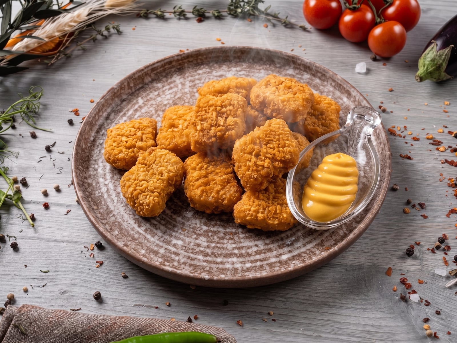 Наггетсы куриные с сырным соусом