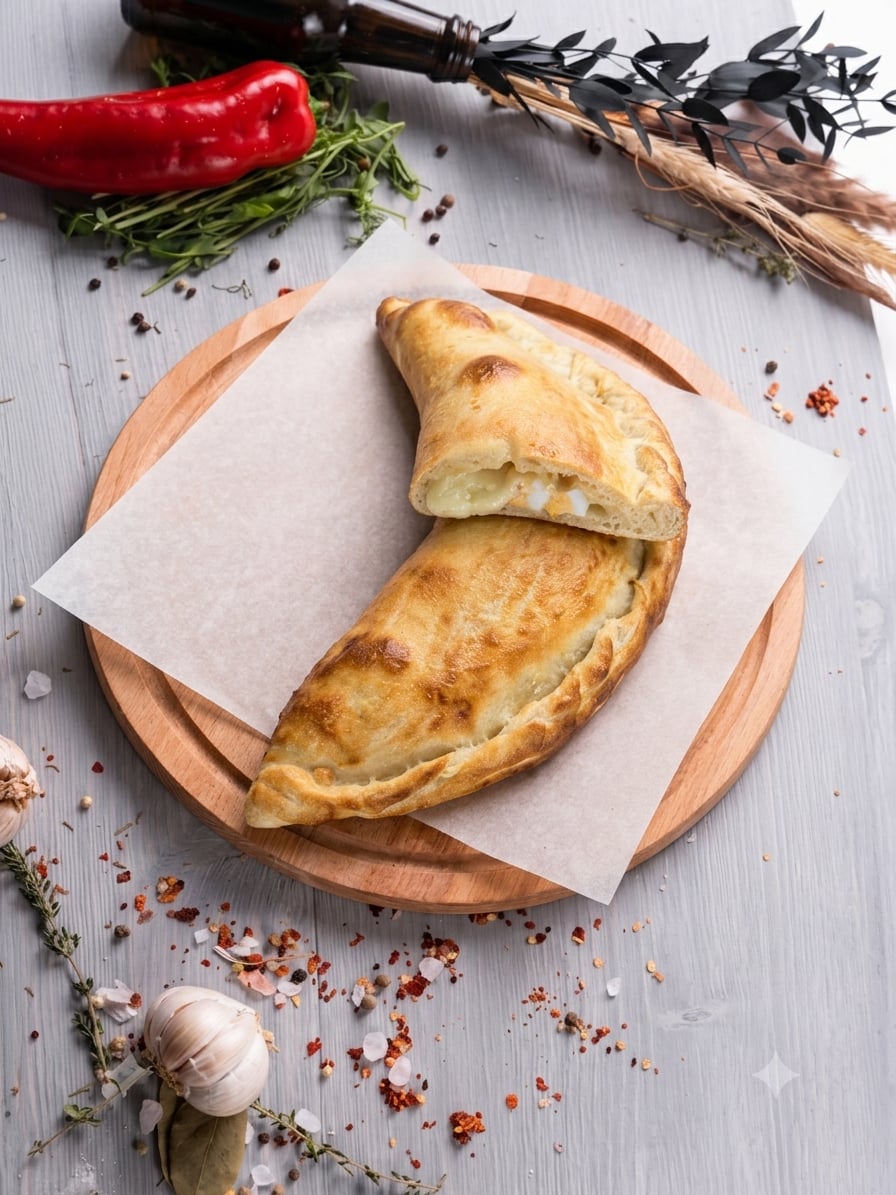 Хачапури по-Гурийски с сыром и яйцом